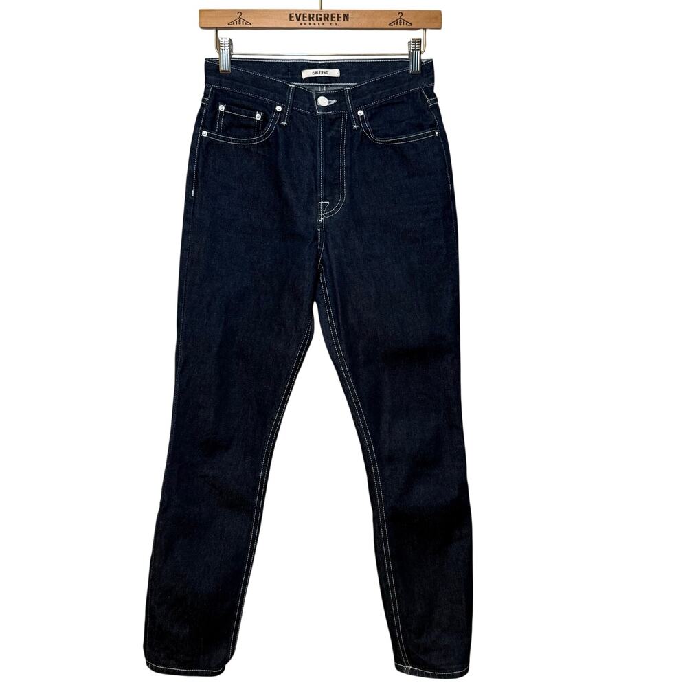 GRLFRND Jeans Karolina Skinny High Rise Denim Hello Again Blue USA Made Size 25